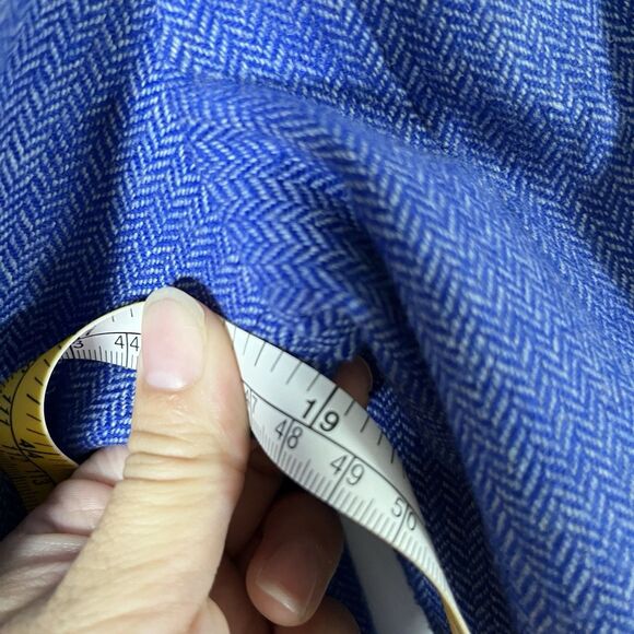 Banana Republic  Blue Herringbone Jacket Size 6 - Picture 11 of 12